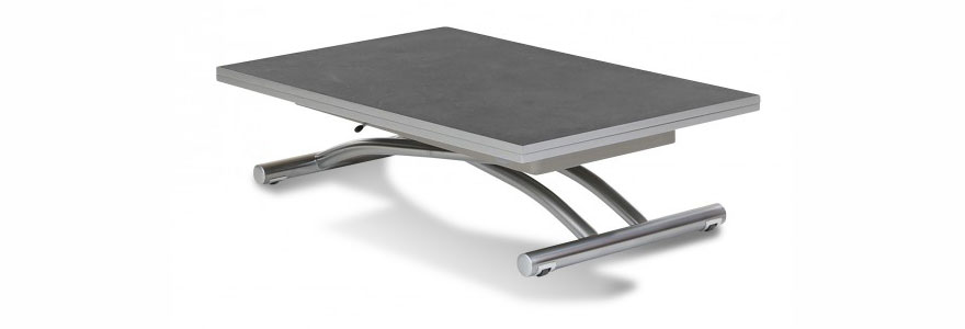 Table basse relevable gain de place